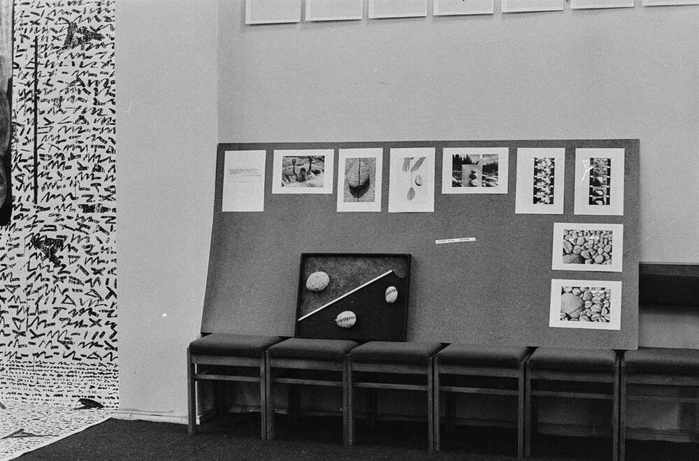 Plein-air "Work Offered", Karlino, 1987