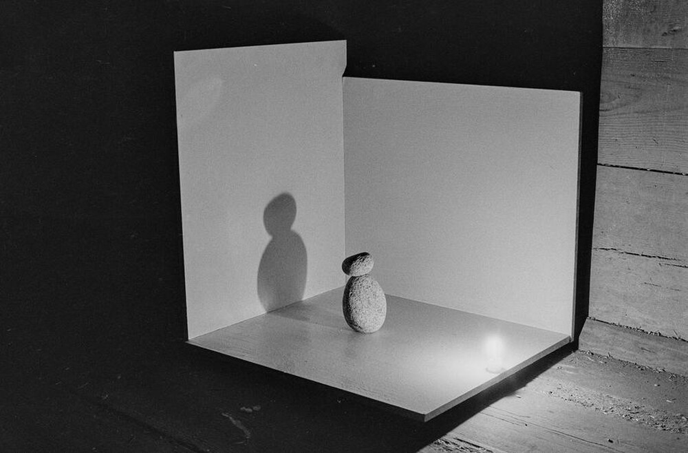 Plein-air "Work Offered", Karlino, 1987