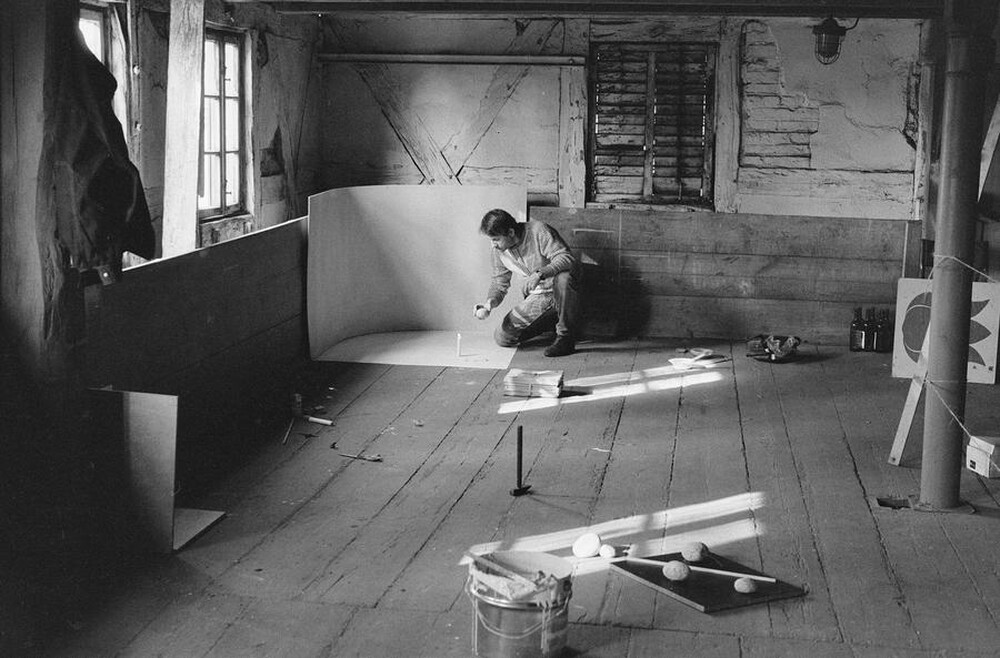 Plein-air "Work Offered", Karlino, 1987