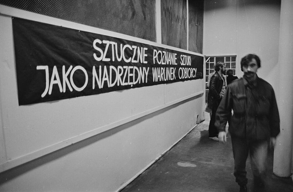 "Construction in Process" exhibition, Ł&oacute;dź, 1981