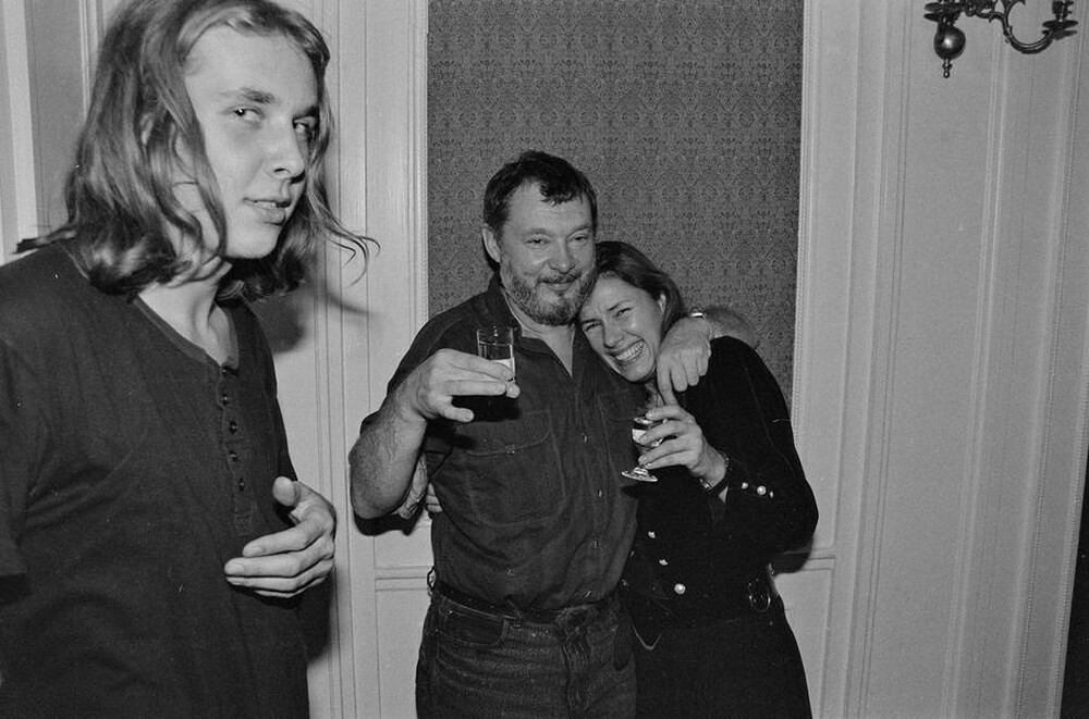 Exhibition "Construction in Process" (opening), Ł&oacute;dź, 1990