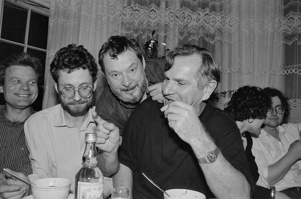 Wystawa &bdquo;Konstrukcja w procesie&rdquo; (otwarcie), Łódź, 1990