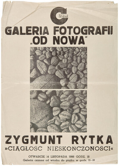 Poster for Zygmunt Rytka's exhibition "Continual Infinity"