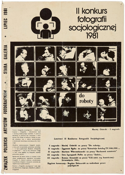 Poster for the 2nd sociological photography competition