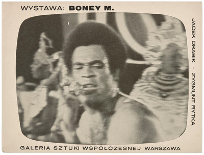 Information about Zygmunt Rytka and Jacek Drabik's exhibition "Boney M"