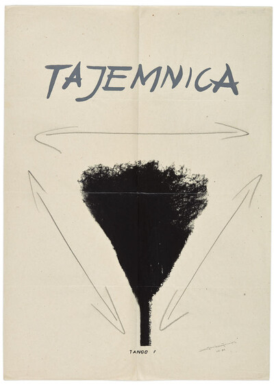 Plakat &bdquo;Tajemnica"  dołączony do "Tanga&rdquo;