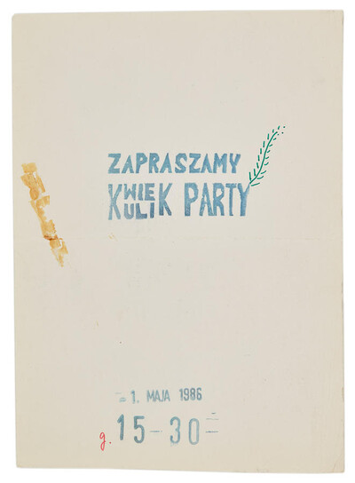 Invitation to KWIEKULIK Party