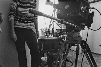 "Live Gallery", performance by Krzysztof Zarębski, c. 1974