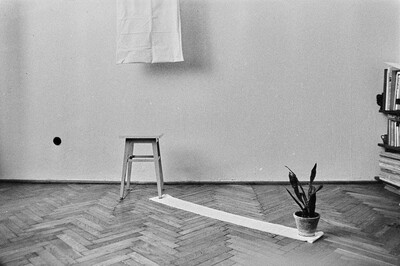 "Live Gallery", performance by Krzysztof Zarębski, c. 1974