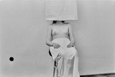 "Live Gallery", performance by Krzysztof Zarębski, c. 1974