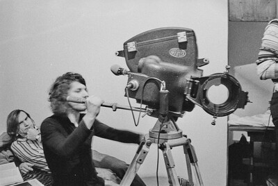 "Live Gallery", performance by Krzysztof Zarębski, c. 1974