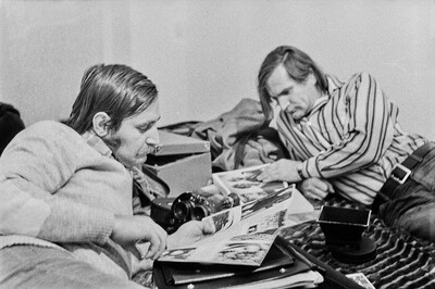 "Live Gallery", performance by Krzysztof Zarębski, c. 1974