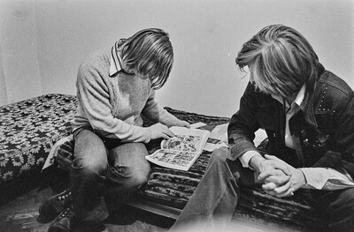 "Live Gallery", performance by Krzysztof Zarębski, c. 1974