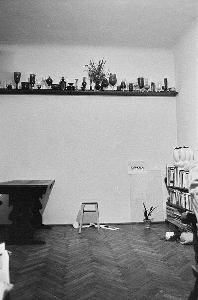 "Live Gallery", performance by Krzysztof Zarębski, c. 1974