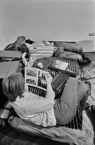 "Live Gallery", performance by Krzysztof Zarębski, c. 1974
