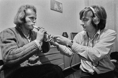 "Live Gallery", performance by Krzysztof Zarębski, c. 1974