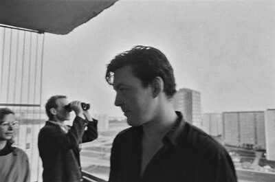 John P. Jacob in the studio of Zygmunt Rytka, Warsaw, 1986