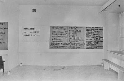 Andrzej Partum, "List of Culture and Art Ignoramuses", Repassage Gallery, Warsaw 1973