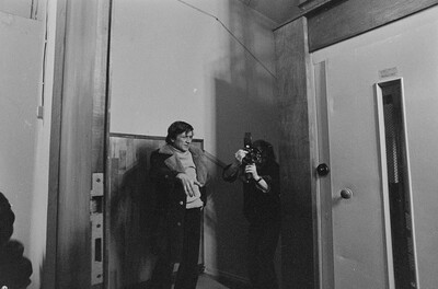 "Live Gallery", Andrzej Partum, Poetry Office (Poznańska Street), Warsaw, 1974