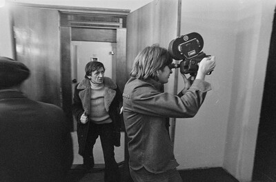 "Live Gallery", Andrzej Partum, Poetry Office (Poznańska Street), Warsaw, 1974