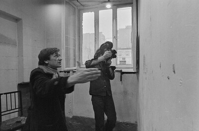 "Live Gallery", Andrzej Partum, Poetry Office (Poznańska Street), Warsaw, 1974
