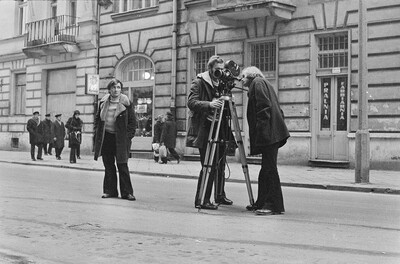 "Live Gallery", Andrzej Partum, Poetry Office (Poznańska Street), Warsaw, 1974