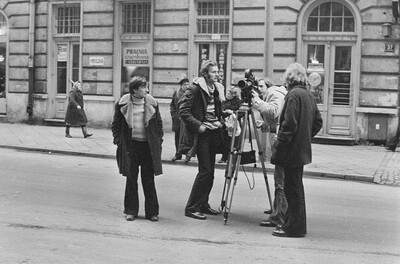 "Live Gallery", Andrzej Partum, Poetry Office (Poznańska Street), Warsaw, 1974