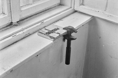 "Live Gallery", Andrzej Partum, Poetry Office (Poznańska Street), Warsaw, 1974