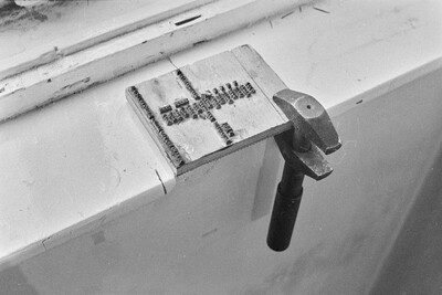 "Live Gallery", Andrzej Partum, Poetry Office (Poznańska Street), Warsaw, 1974
