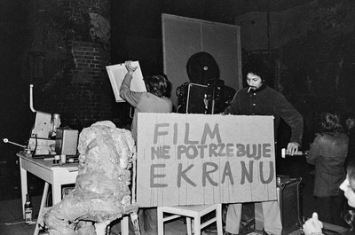 Andrzej Partum, "A Film Needs No Screen", El Gallery, Elbląg, 1974