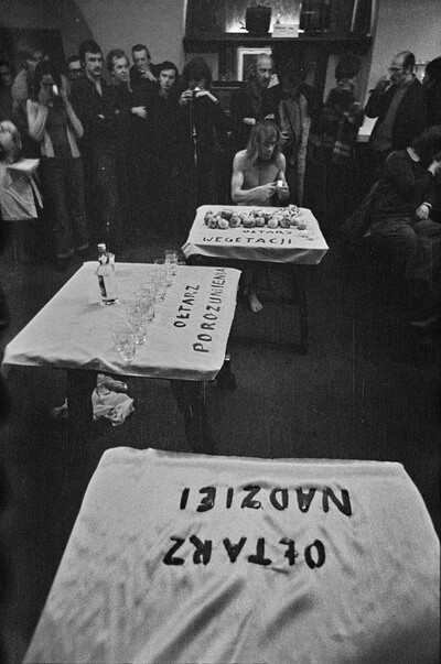 Jerzy Bereś, "Existential Ritual", LDK Labirynt Gallery, Lublin, 1976