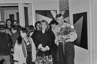 J&oacute;zef Robakowski, "Energy Corners Office", Wschodnia Gallery, Ł&oacute;dź, 1987