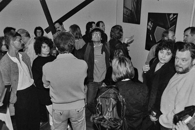 J&oacute;zef Robakowski, "Energy Corners Office", Wschodnia Gallery, Ł&oacute;dź, 1987