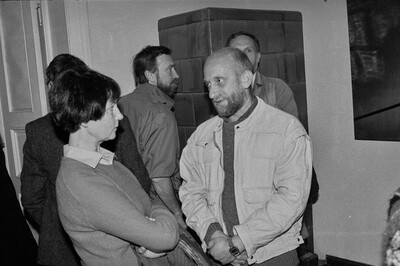J&oacute;zef Robakowski, "Energy Corners Office", Wschodnia Gallery, Ł&oacute;dź, 1987