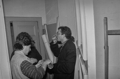 J&oacute;zef Robakowski, "Energy Corners Office", Wschodnia Gallery, Ł&oacute;dź, 1987