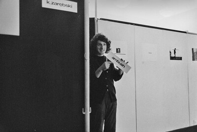 Krzysztof Zarębski, performance of "Ambush", Repassage Gallery, Warsaw, 1974