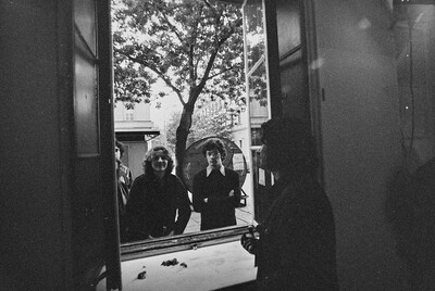 Krzysztof Zarębski, performance of "Ambush", Repassage Gallery, Warsaw, 1974