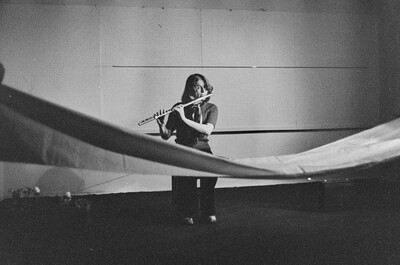 Krzysztof Zarębski, performance of "Ambush", Repassage Gallery, Warsaw, 1974