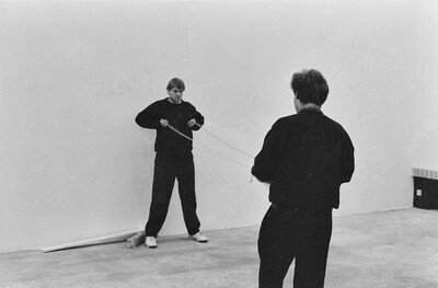 "Videoperfomance" international artists meeting, Koszalin, 1990