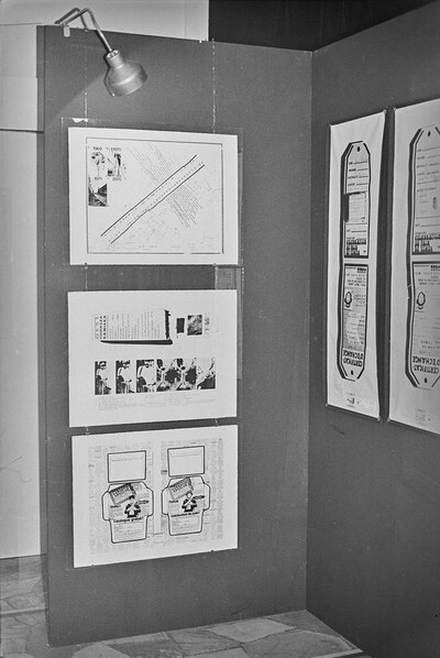 Exhibition "Forms of Artistic Activity", Wsp&oacute;łczesna Gallery, Warsaw, 1970s