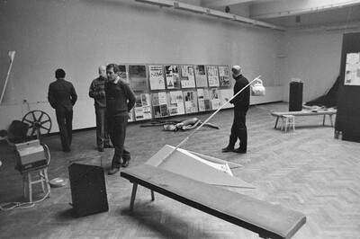 Exhibition, performances, projections, presentations, session "Records 2", BWA Gallery, Lublin, 1986