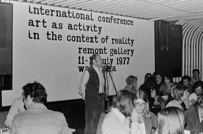 Remont Gallery, "Art as Activity in the Context of Reality&rdquo; conference, Warsaw, 1977