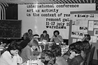 Remont Gallery, "Art as Activity in the Context of Reality&rdquo; conference, Warsaw, 1977