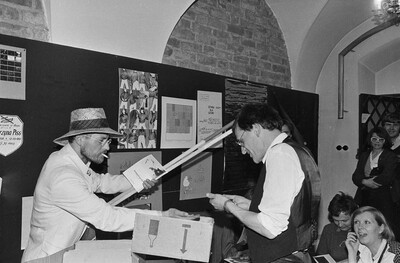 Jacek Krzyszkowski, Adam Rzepecki, "We will get rid of the world and native artworks within our reach", Mała Gallery, Warsaw, 1985