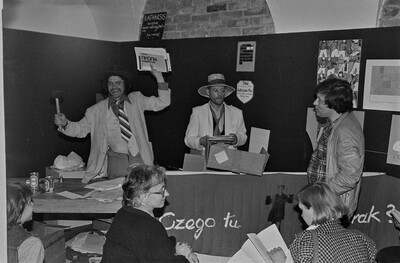 Jacek Krzyszkowski, Adam Rzepecki, "We will get rid of the world and native artworks within our reach", Mała Gallery, Warsaw, 1985