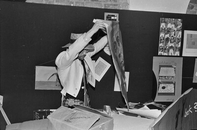 Jacek Krzyszkowski, Adam Rzepecki, "We will get rid of the world and native artworks within our reach", Mała Gallery, Warsaw, 1985
