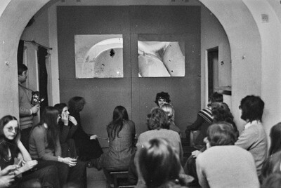 Krzysztof Zarębski, performance, Sigma Gallery, Warsaw, 1973