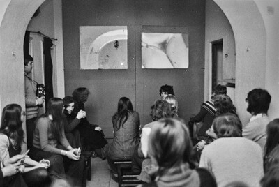 Krzysztof Zarębski, performance, Sigma Gallery, Warsaw, 1973