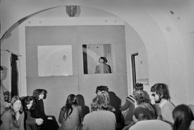 Krzysztof Zarębski, performance, Sigma Gallery, Warsaw, 1973