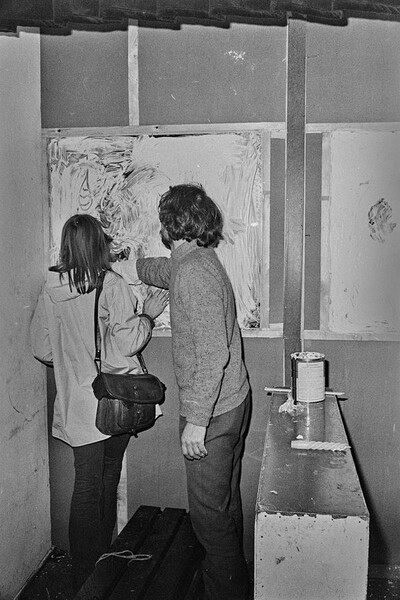 Krzysztof Zarębski, performance, Sigma Gallery, Warsaw, 1973